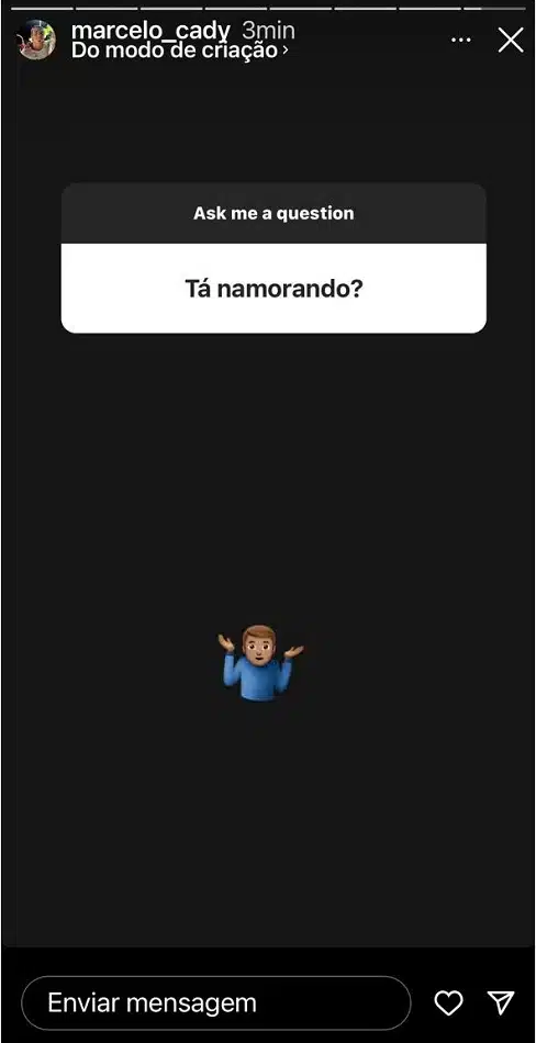 O primogênito de Ivete, Marcelo Sangalo, desconversou ao ser perguntado sobre namoro