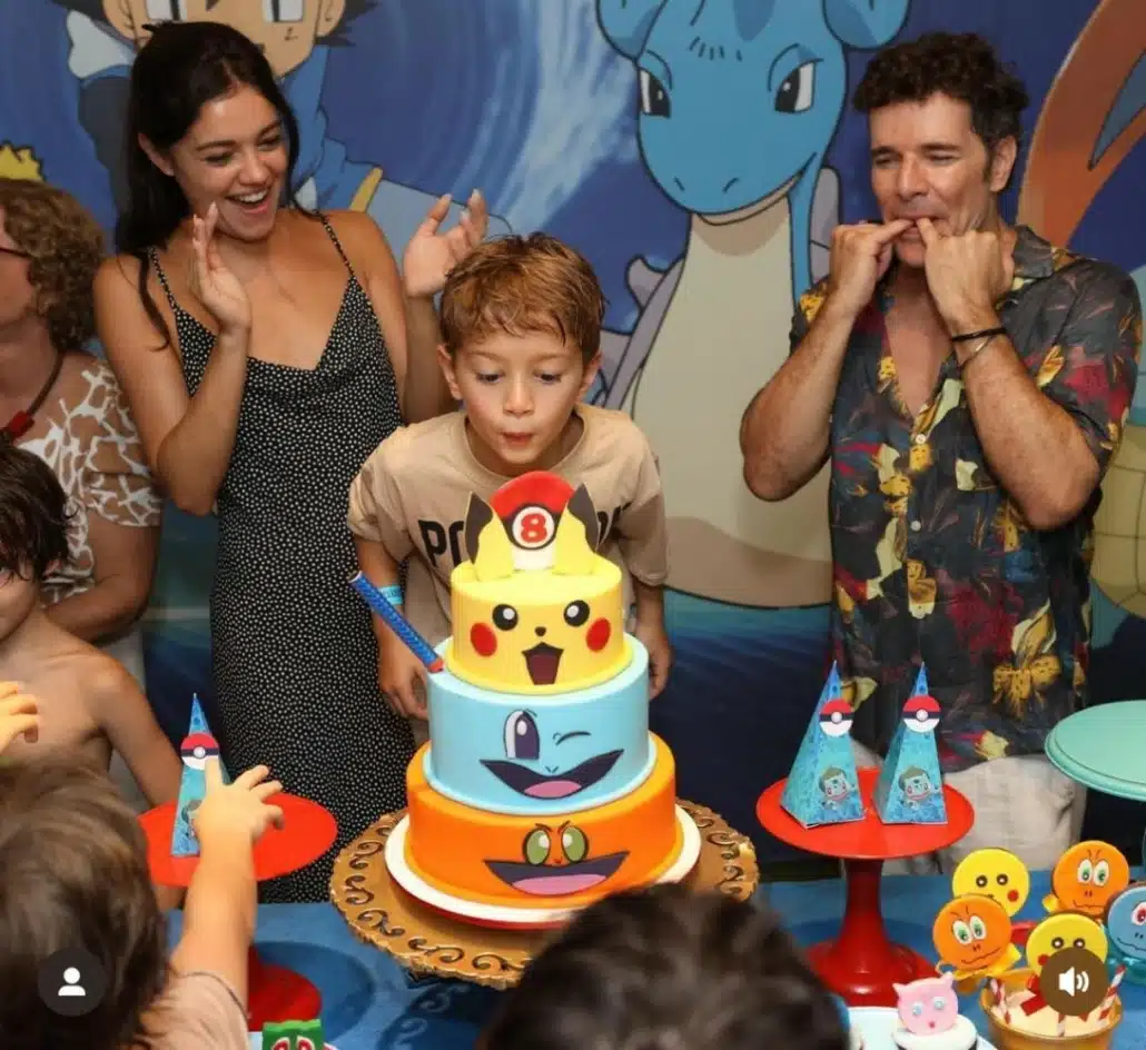 A festa de 8 anos do filho de Sophie Charlotte e Daniel de Oliveira com tema de Pokémon