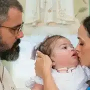 Esposa de Juliano Cazarré falou sobre susto com sua bebê