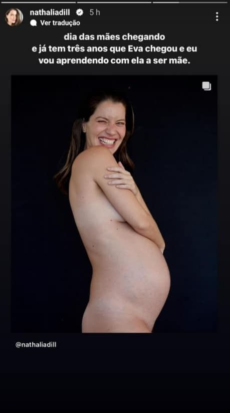 Nathalia Dill exibe barrigão de grávida e encanta 