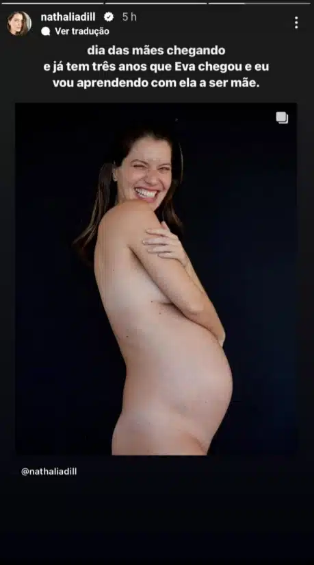 Nathalia Dill exibe barrigão de grávida e encanta 