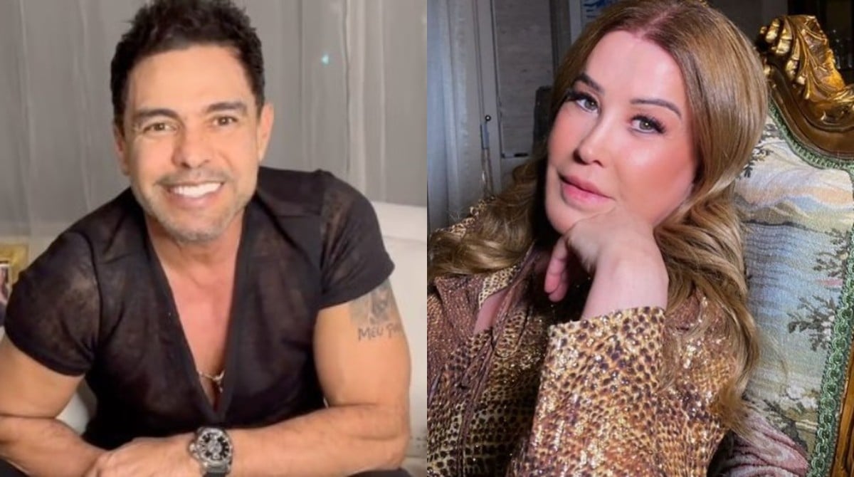 Zezé Di Camargo e Zilu posaram com dois dos netinhos