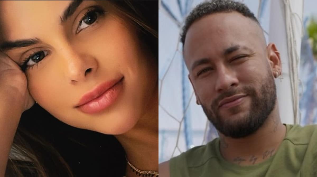 Modelo grávida de Neymar Jr exibiu a bebê