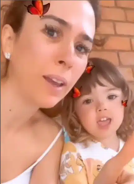 Tatá Werneck com a filha com Rafael Vitti, Clara Maria