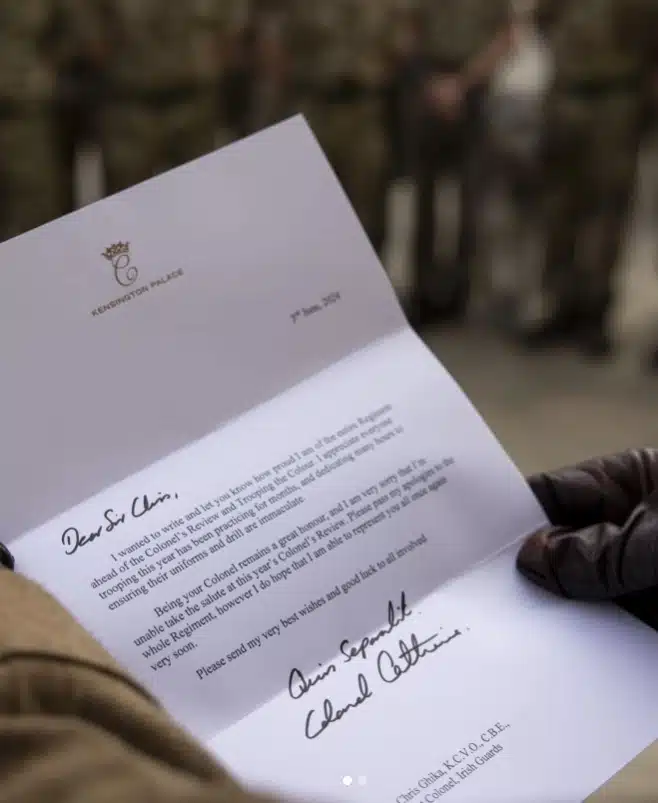 Princesa Kate Middleton escreveu uma carta e desabafou