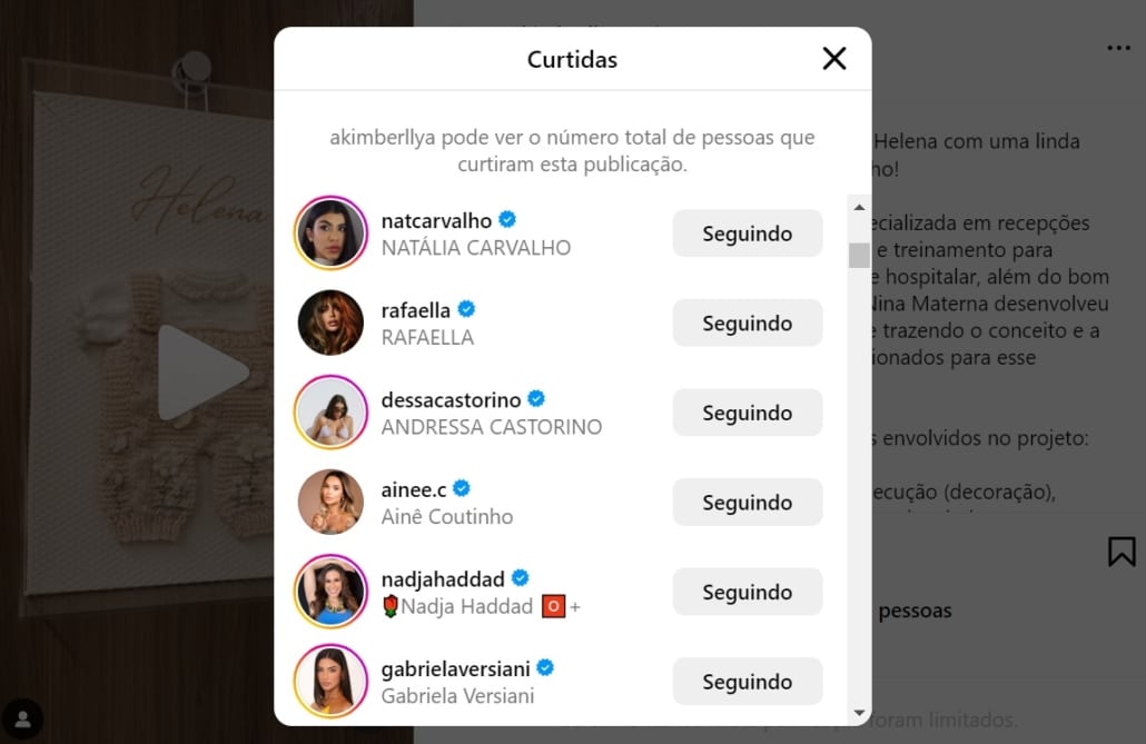 Carol Dantas não curtiu mais a postagem de Amanda Kimberlly