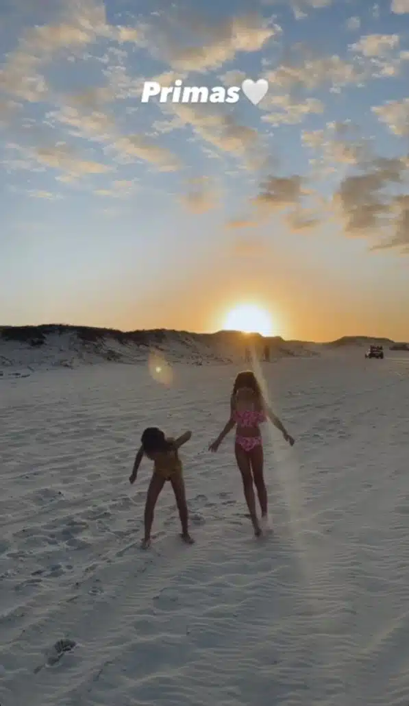 Eliana mostra sua filha em viagem de férias