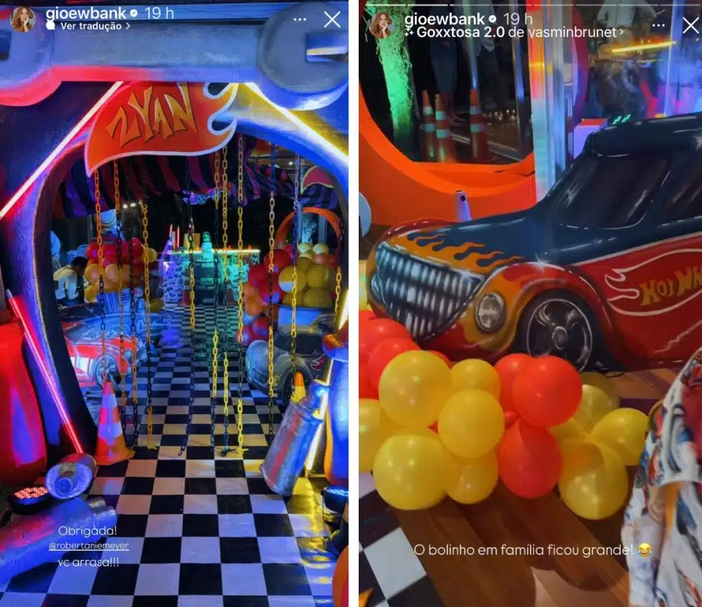 A decoração da festa de 4 anos do filho mais novo de Giovanna Ewbank e Bruno