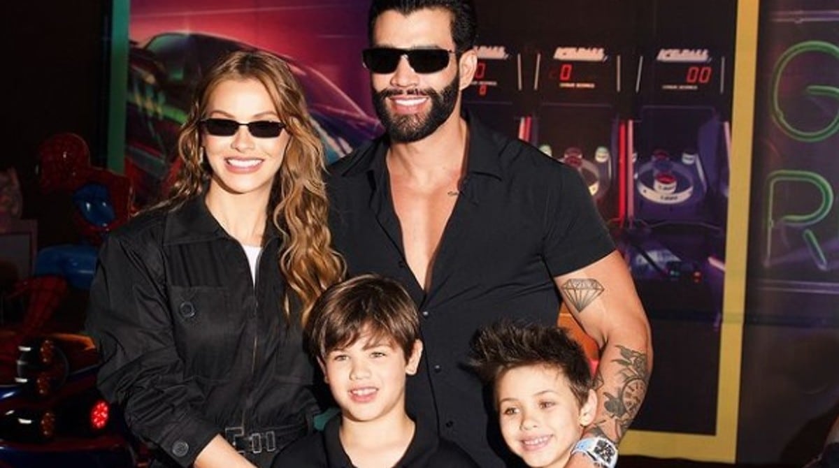 Gusttavo Lima fez festa encantadora para os filhos