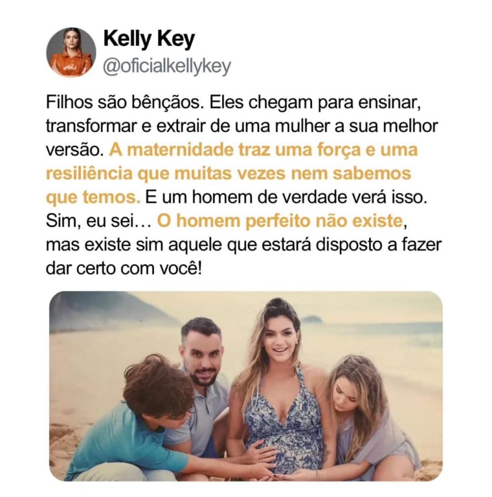 Kelly Key relembra gestação do caçula e faz desabafo