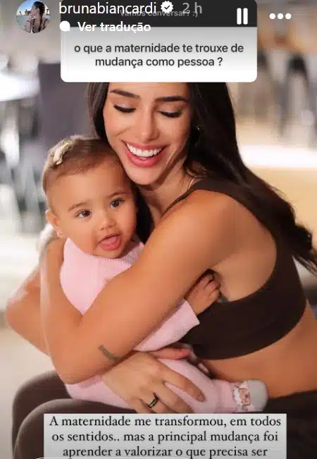 Bruna Biancardi com a filha com Neymar