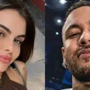 Amanda Kimberlly e Neymar Jr comemoraram o primeiro mês da bebê Helena