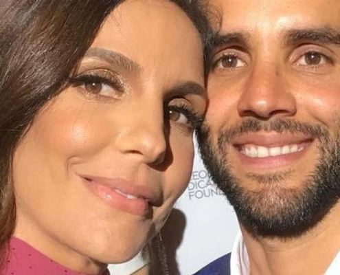 Ivete Sangalo surge com a família em casamento na Flórida