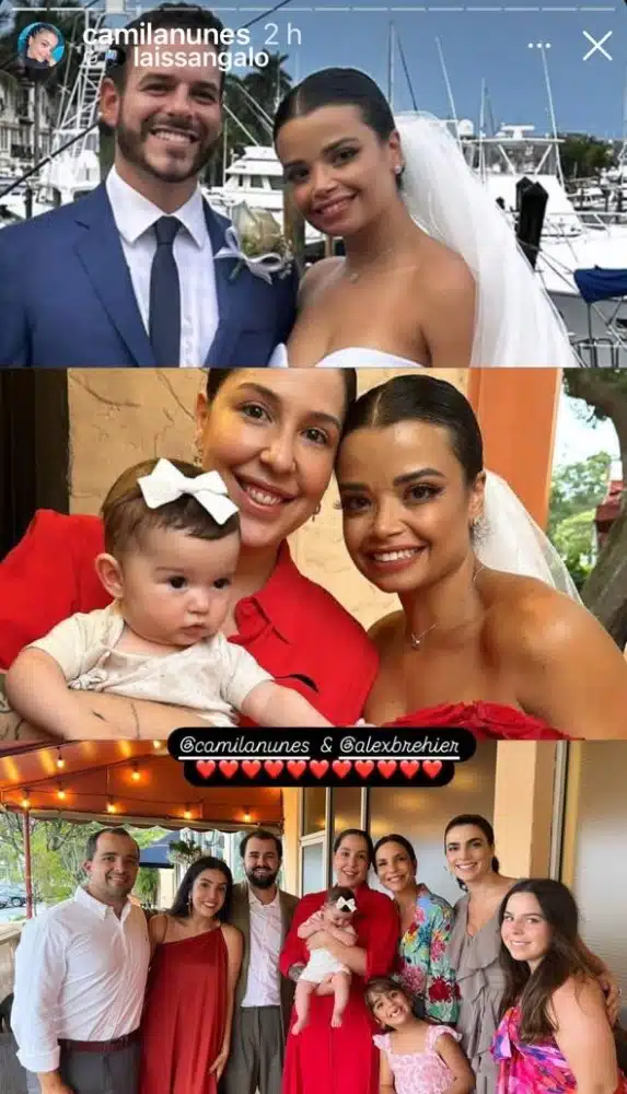 Ivete Sangalo e Marina com alguns convidados da festa 