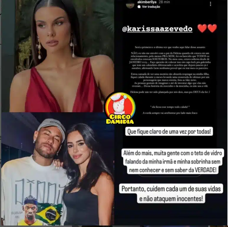 Irmã de Amanda Kimberlly falou de Bruna Biancardi e Neymar