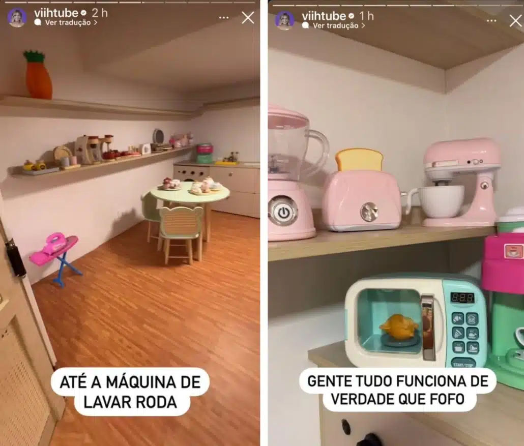 Mais alguns detalhes da brinquedoteca da mansão de Viih Tube e Eliezer