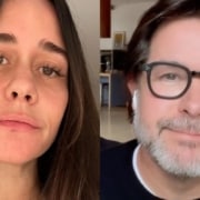 Alessandra Negrini surgiu com seu filho com Murilo Benício