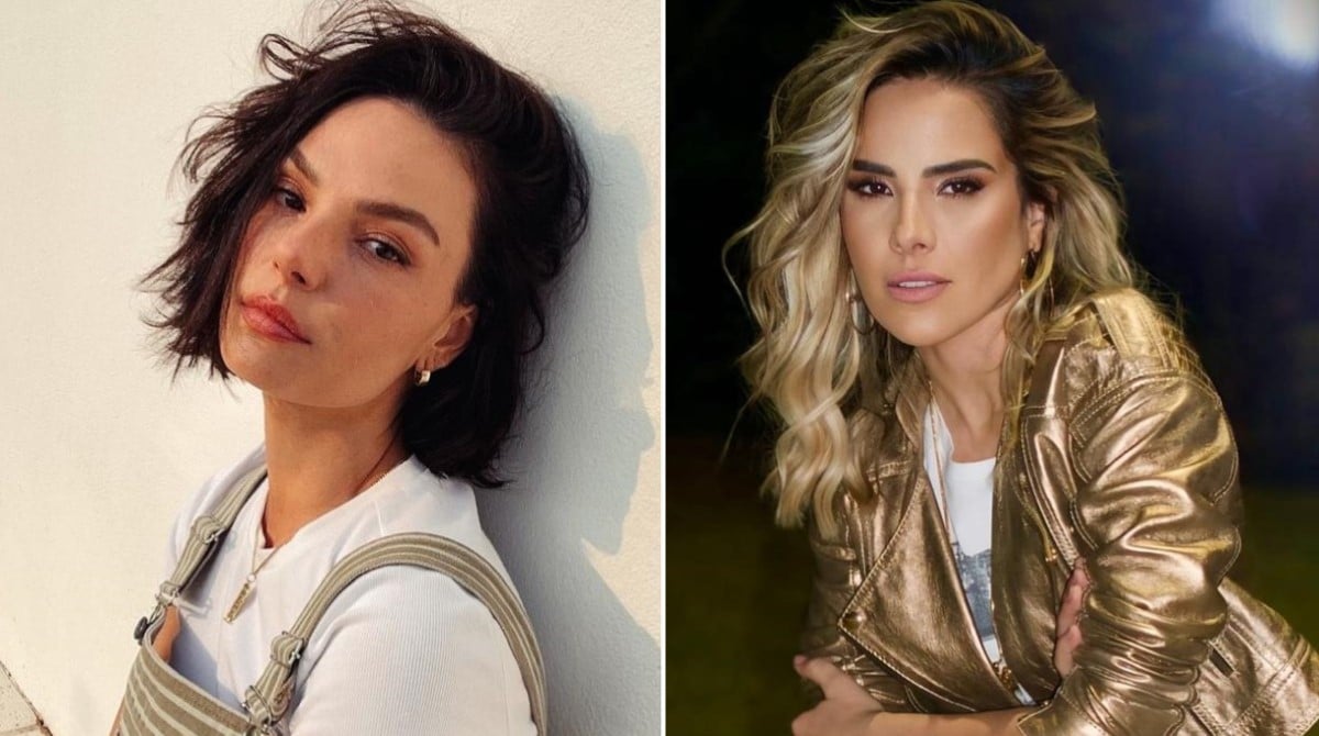 Isis Valverde posa com filho de Wanessa e ele reclama