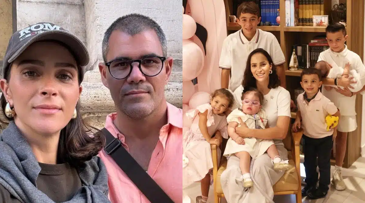 Esposa de Juliano Cazarré falou de situação com seus filhos