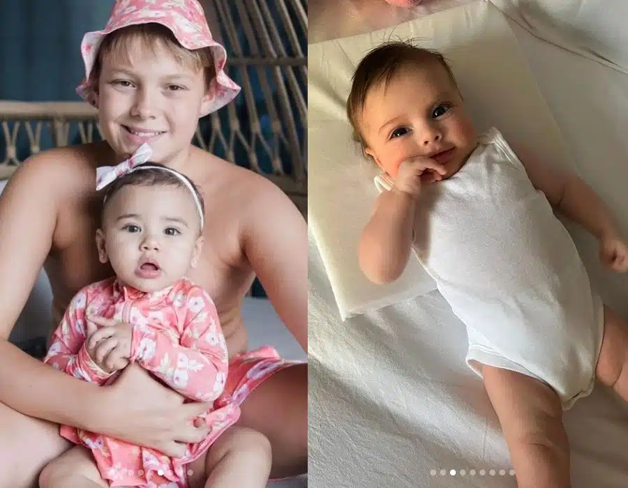 Rafaella Santos exibiu os filhos do jogador Neymar Jr