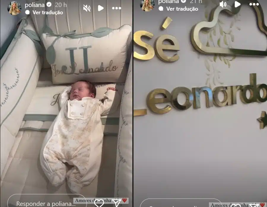 Zé Felipe mostrando o filho no quarto na casa de Leonardo