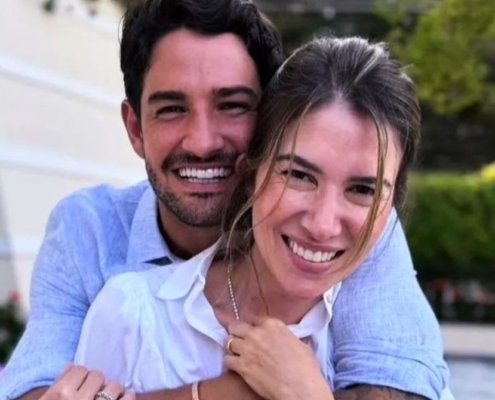 Alexandre Pato mostrou seu bebê com Rebeca Abravanel no quartinho