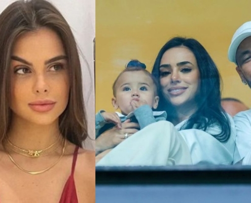 Amanda Kimberlly exibiu viagem de sua filha com Neymar