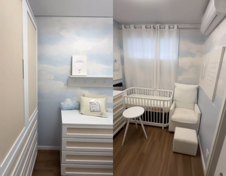 Quarto do filho de Arthur Aguiar na casa de Jheny