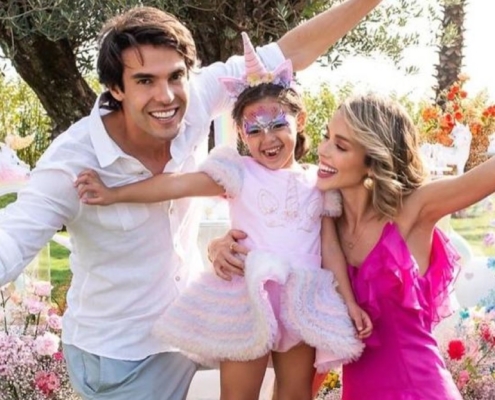 Kaká e Carol Leite celebram os 4 anos da filha com linda festa