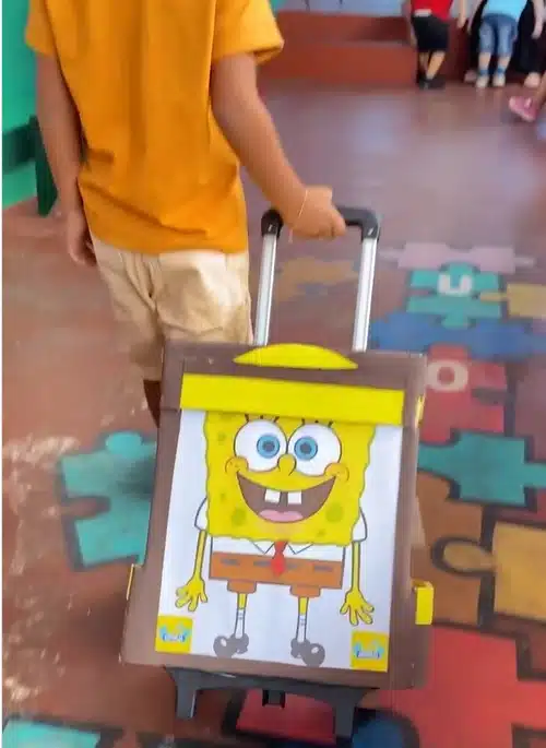 Bob Esponja é uma ideia de mochila