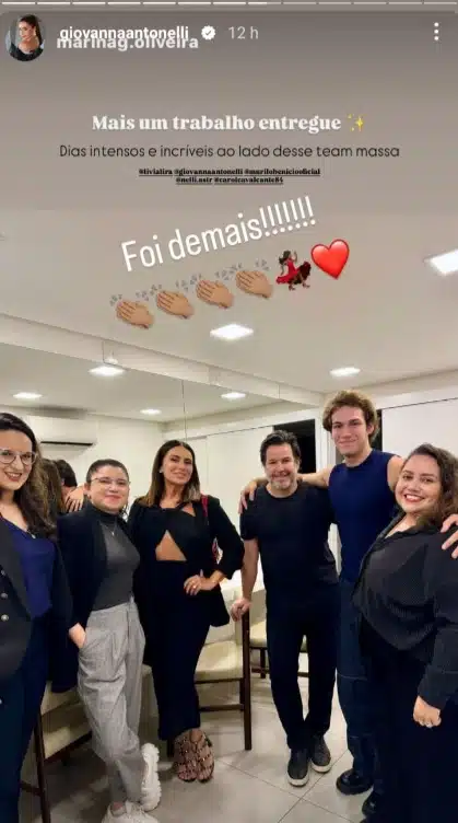 Murilo Benício e Giovanna Antonelli posam com o filho Pietro, em mais trabalho juntos e impressionam 