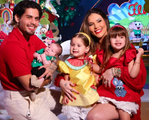 Zé Felipe e Virgínia Fonseca celebraram os 2 anos da filha