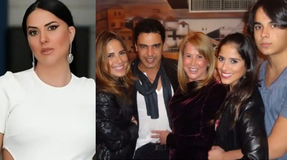 Graciele Lacerda mostrou montagem sua com os filhos de Zezé Di Camargo