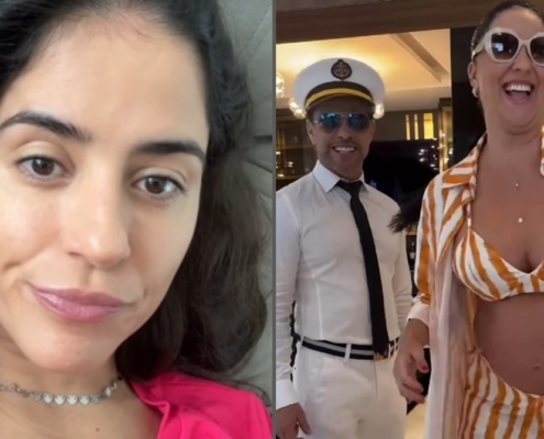 Camilla Camargo falou da ausência no navio de seu pai