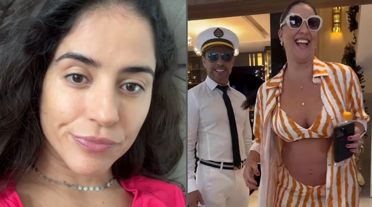 Camilla Camargo falou da ausência no navio de seu pai