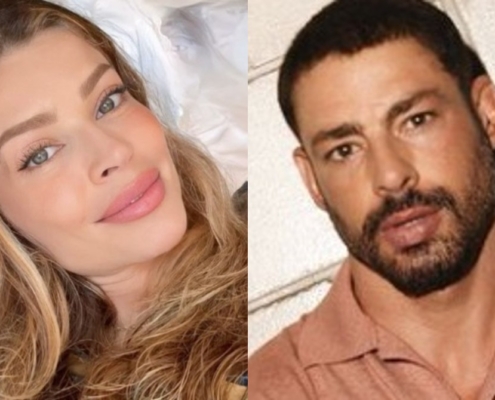 Grazi Massafera surgiu com sua filha com Cauã Reymond