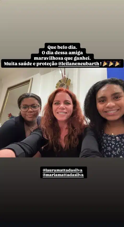 Filhas de Glória Maria surgem em encontro especial com a jornalista Leilane Neubarth e impressionam 