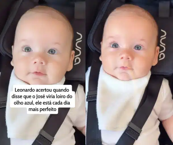 Bebê de Virgínia Fonseca surge com olhos abertos e semelhança com Leonardo e encanta 