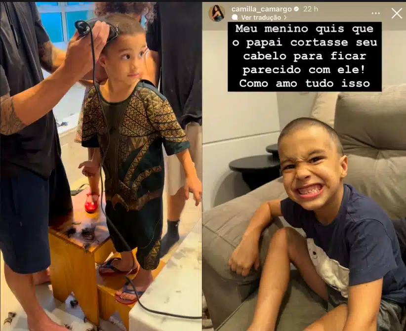 Camilla Camargo revela decisão do filho