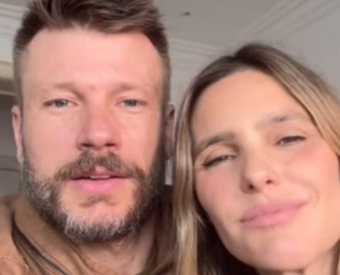 Gêmeos de Hilbert e Fernanda Lima posam em campanha de loja