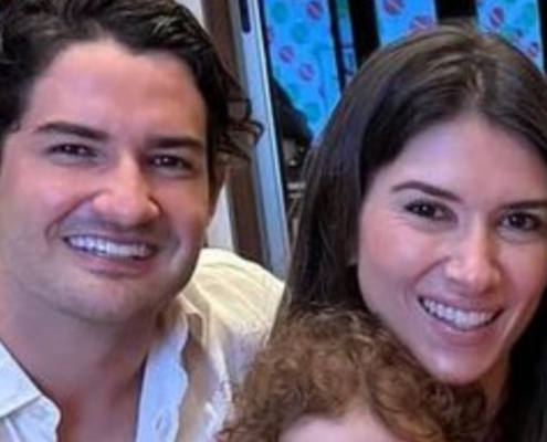 Rebeca Abravanel e Alexandre Pato mostraram o pequeno Benjamin