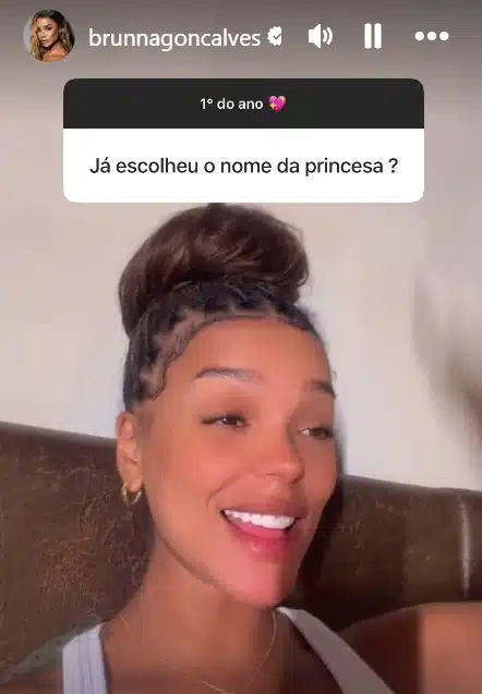 Brunna Gonçalves e Ludmilla escolheram o nome da sua bebê