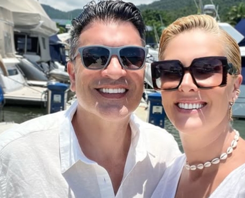 Edu Guedes surge com o filho de Ana Hickmann e encanta