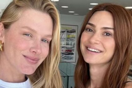 Fiorella Mattheis mostra seu bebê com presente que era do primogênito de Thaila Ayala