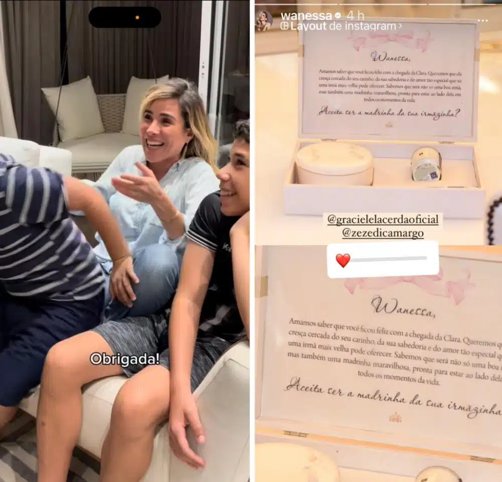 Graciele Lacerda mostra a reação de Wanessa ao ser convidada para madrinha da irmã