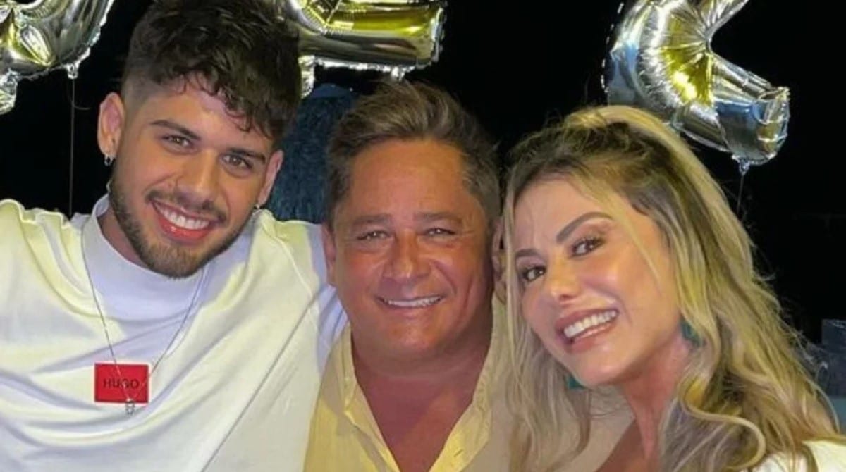 Leonardo mostra festa do filho em sua mansão e Poli dá recado