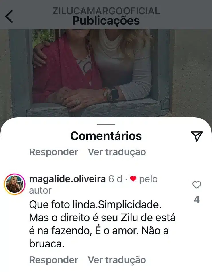 Zilu mandou indireta para Graciele Lacerda