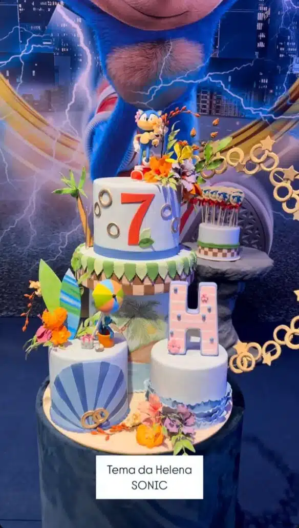 Bolo da festa de Helena, filha de Ivete Sangalo com Daniel Cady
