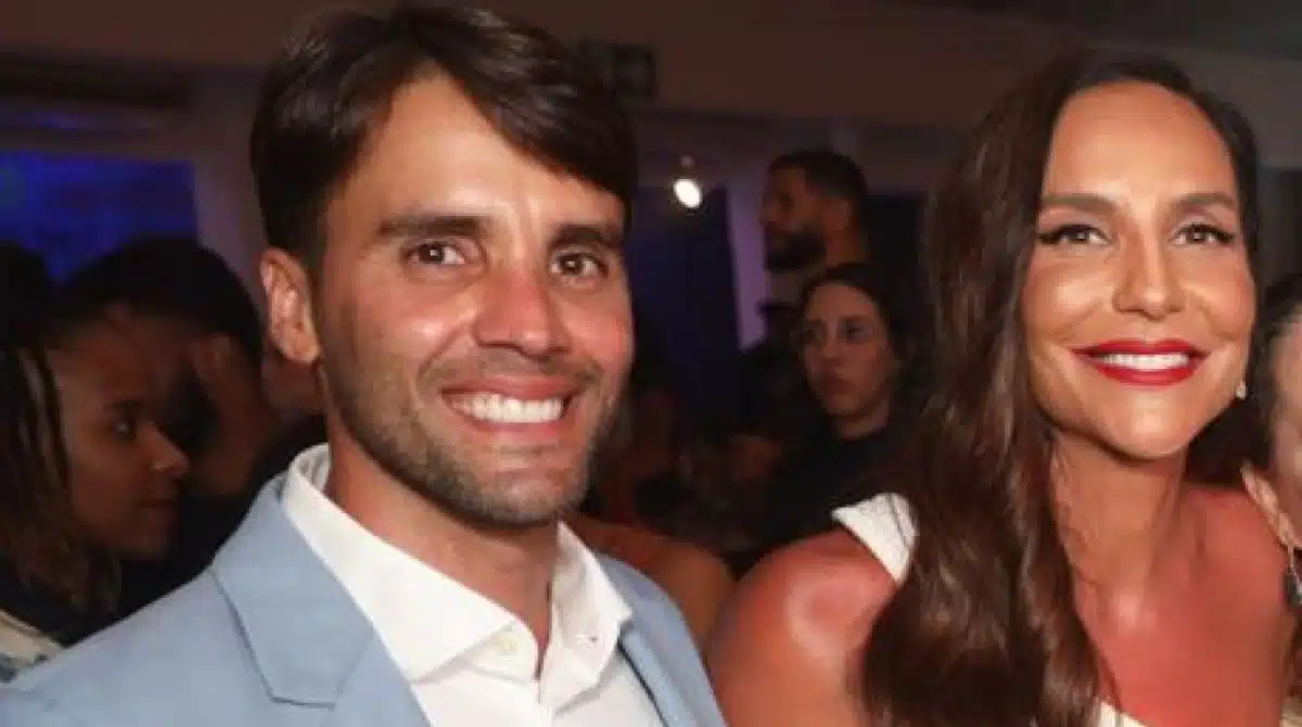 Ivete e Daniel Cady exibem as lembrancinhas da festa das filhas