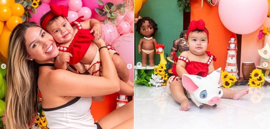 Hulk celebra os 8 meses de sua filha caçula com festa dos sonhos e encanta